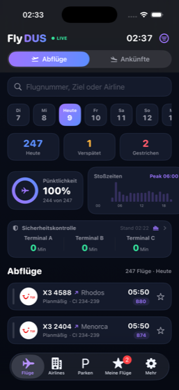 FlyDUS Startseite